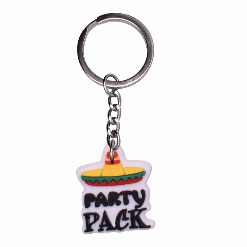 Wholesale 20pcs/pack Mexico Mariachia PVC Keychain